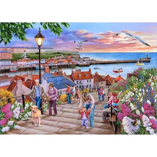  199 Steps Whitby 1000 Piece Jigsaw Puzzle Fine Detail -  ToylandEU™