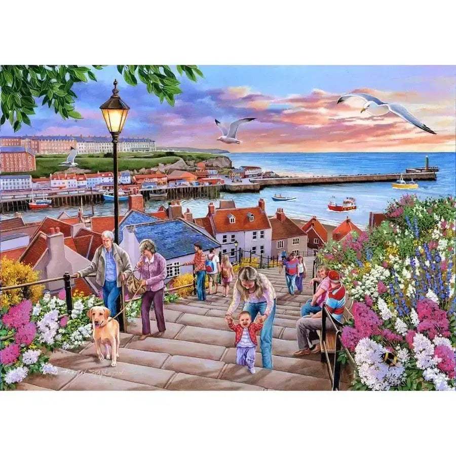 199 Steps Whitby 1000 Piece Jigsaw Puzzle With Stunning Detail - ToylandEU