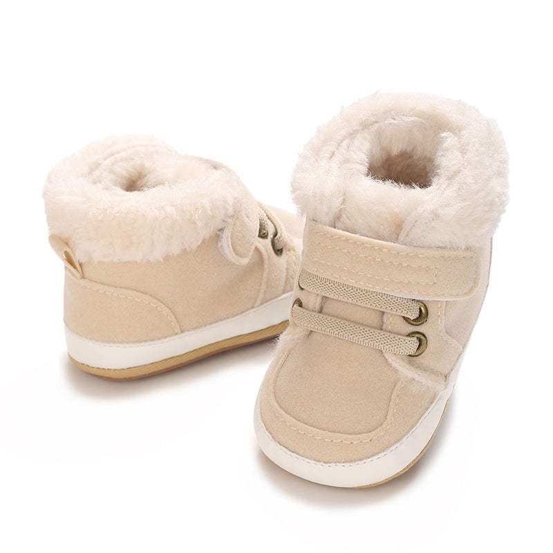 Kids' Plush Warm Rubber-Sole Shoes | Non-Slip