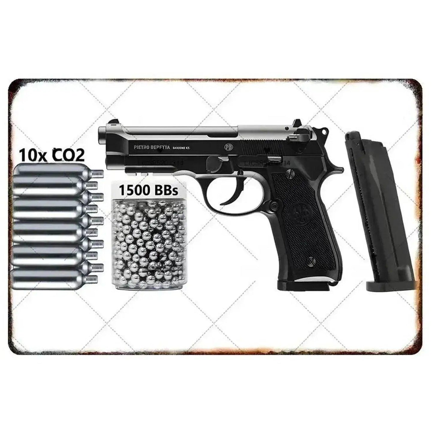  1PC Commanding Pistol Metal Signs for Military Wall Decor -  ToylandEU™