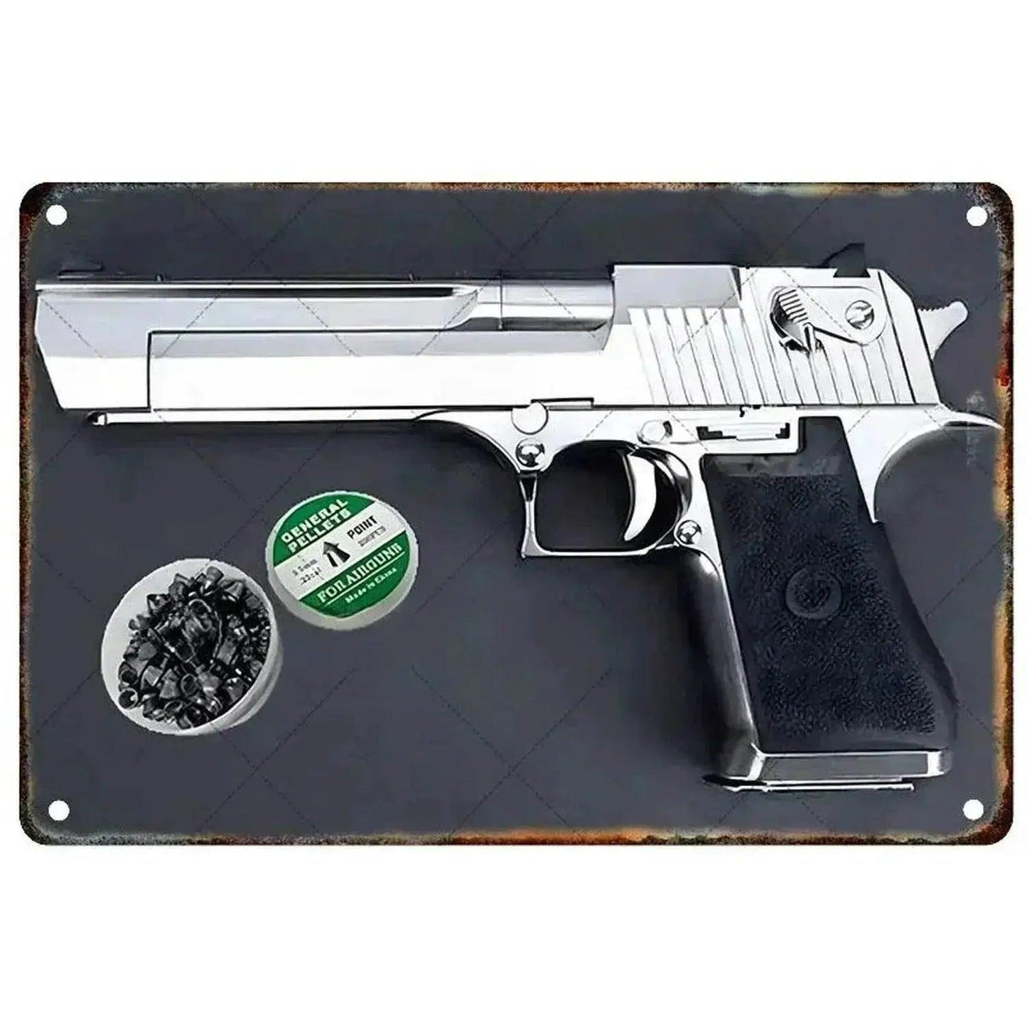  1PC Commanding Pistol Metal Signs for Military Wall Decor -  ToylandEU™