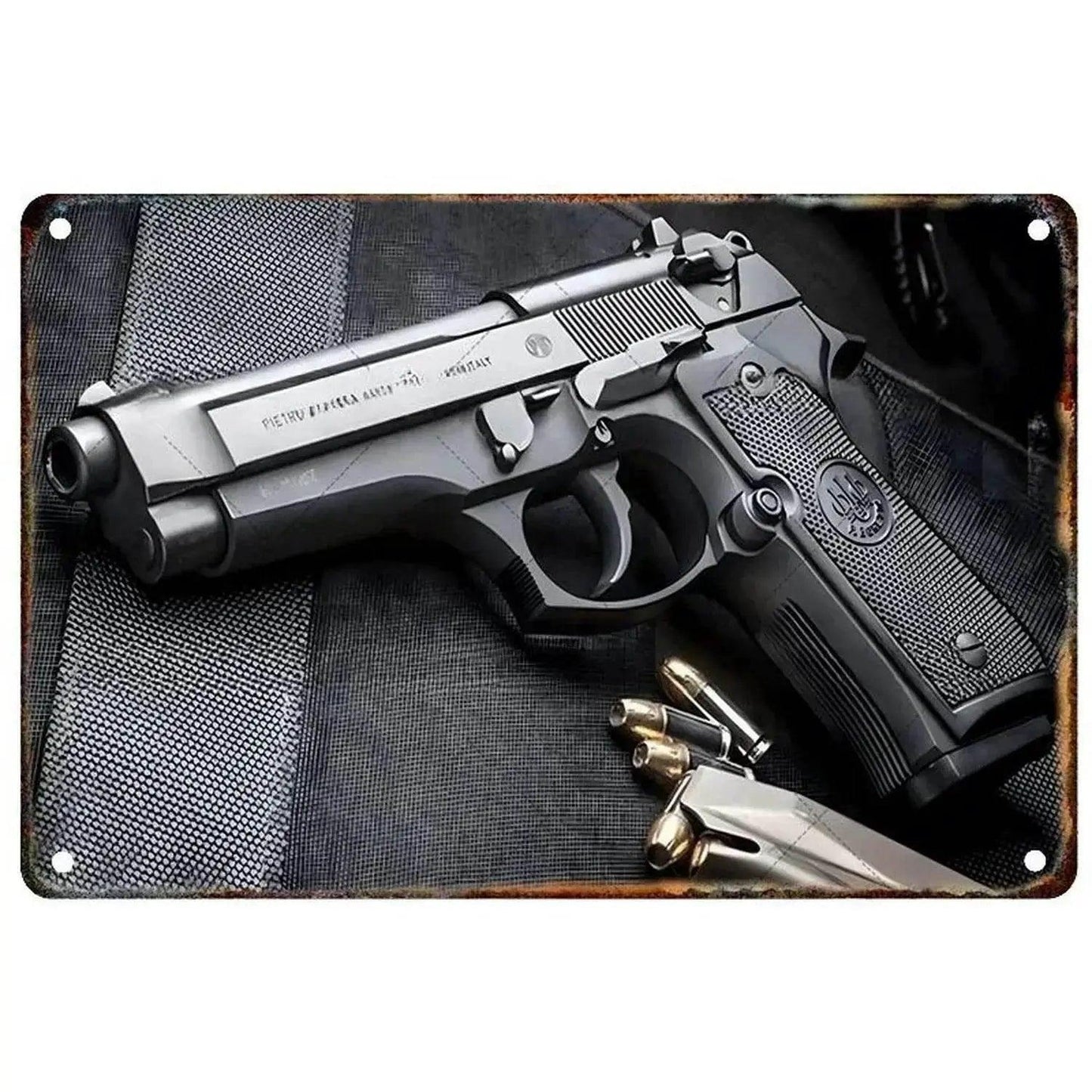  1PC Commanding Pistol Metal Signs for Military Wall Decor -  ToylandEU™
