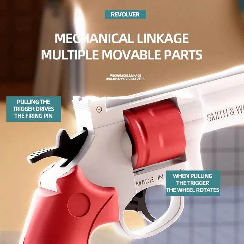 1PCS Summer Water Gun Toy Mechanical Continuous Revolver - ToylandEU