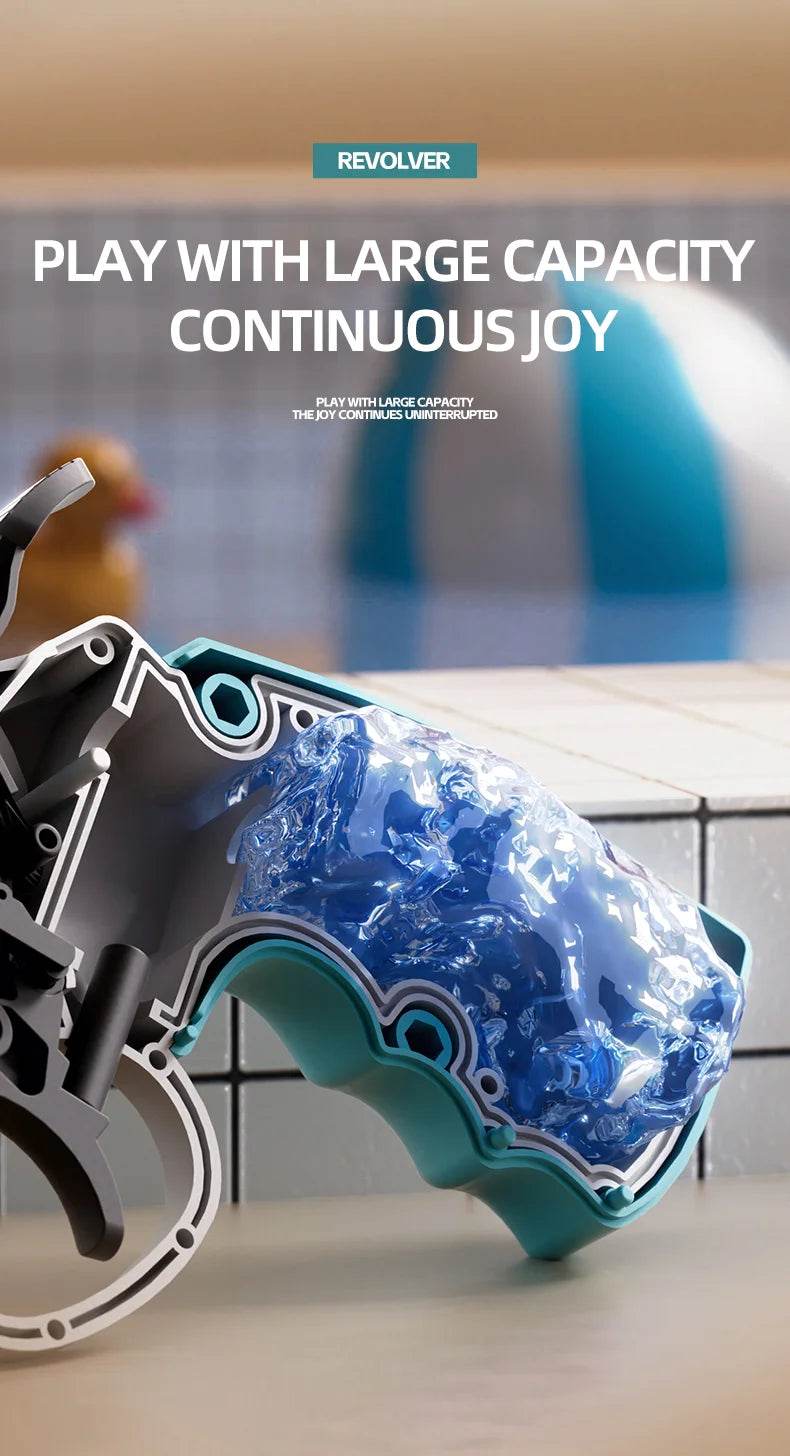 1PCS Summer Water Gun Toy Mechanical Continuous Revolver - ToylandEU
