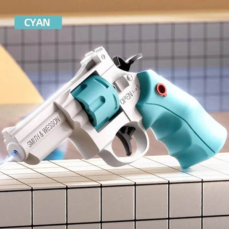 1PCS Summer Water Gun Toy Mechanical Continuous Revolver - ToylandEU