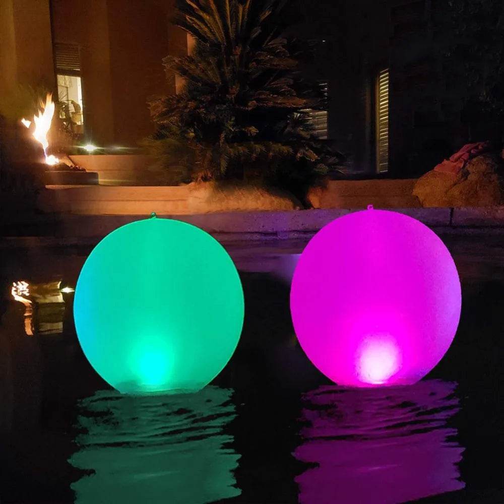 1PCS Swimming Outdoor Inflatable LED Balloon for Garden Water Pool Party Large Luminous Toy - ToylandEU