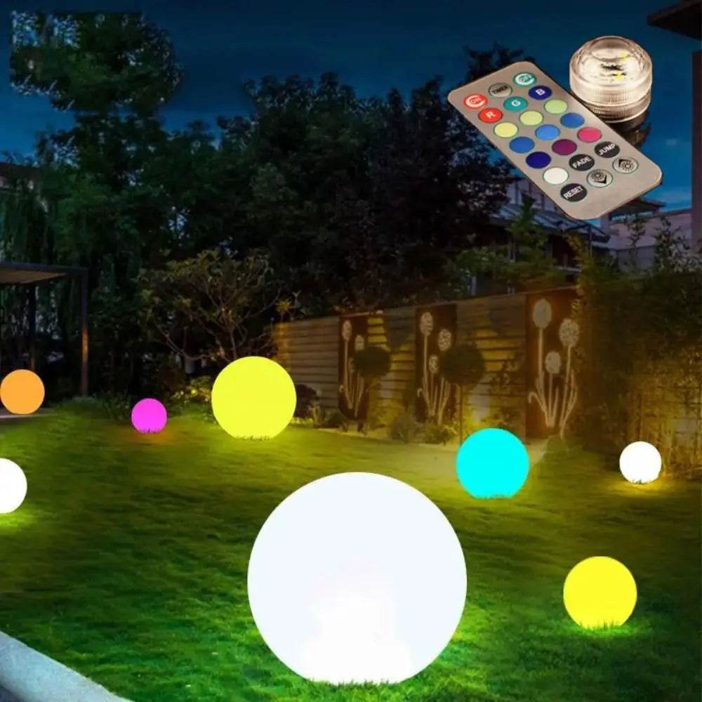 1PCS Swimming Outdoor Inflatable LED Balloon for Garden Water Pool Party Large Luminous Toy - ToylandEU