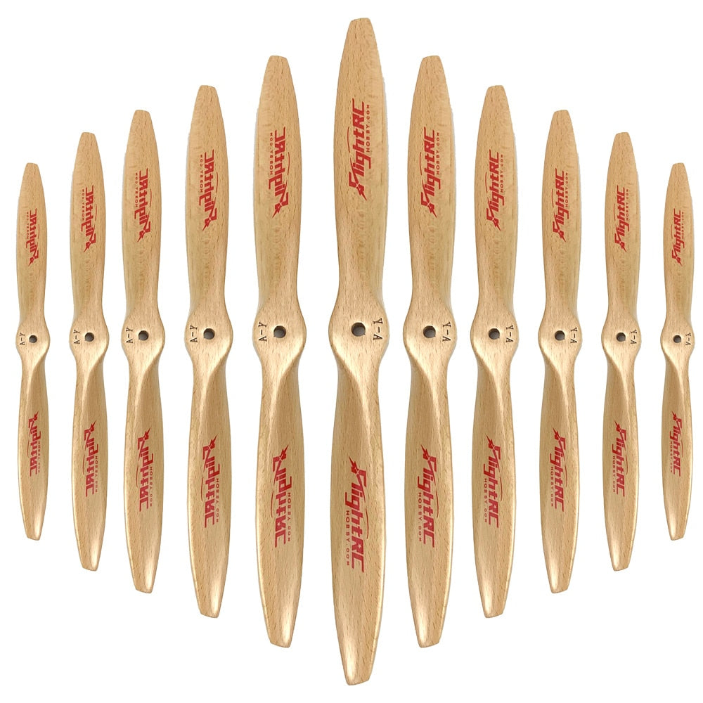 High-Quality Wooden Propeller for Gas RC Airplane - 12x8 and 13x6, 2-Blade - ToylandEU