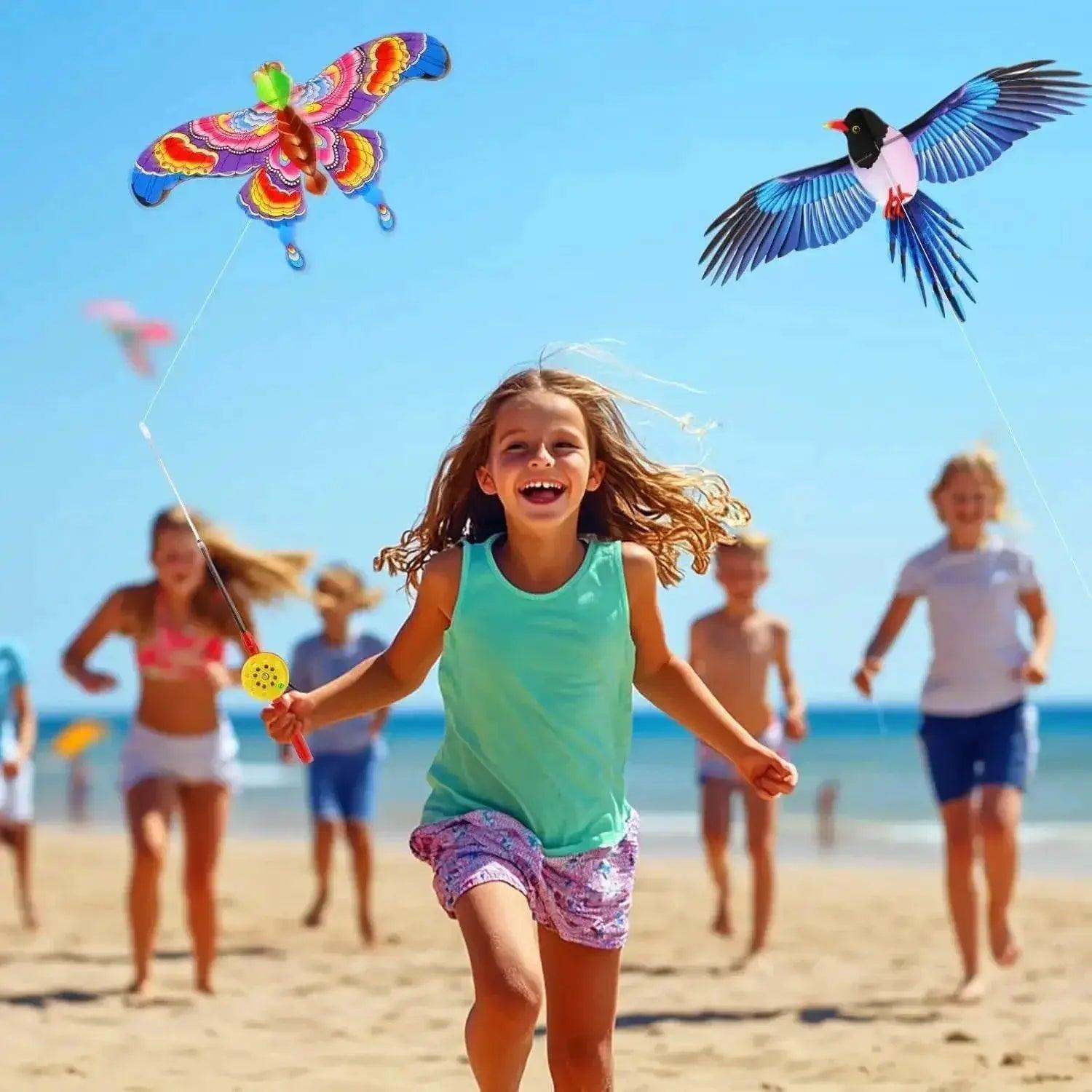  1Set Children Kite Toy Cartoon Butterfly Eagle Kite 50m String -  ToylandEU™