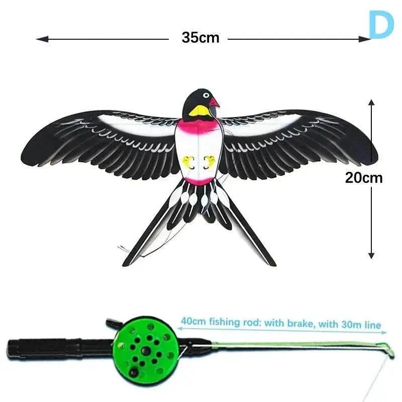  1Set Children Kite Toy Cartoon Butterfly Eagle Kite 50m String -  ToylandEU™