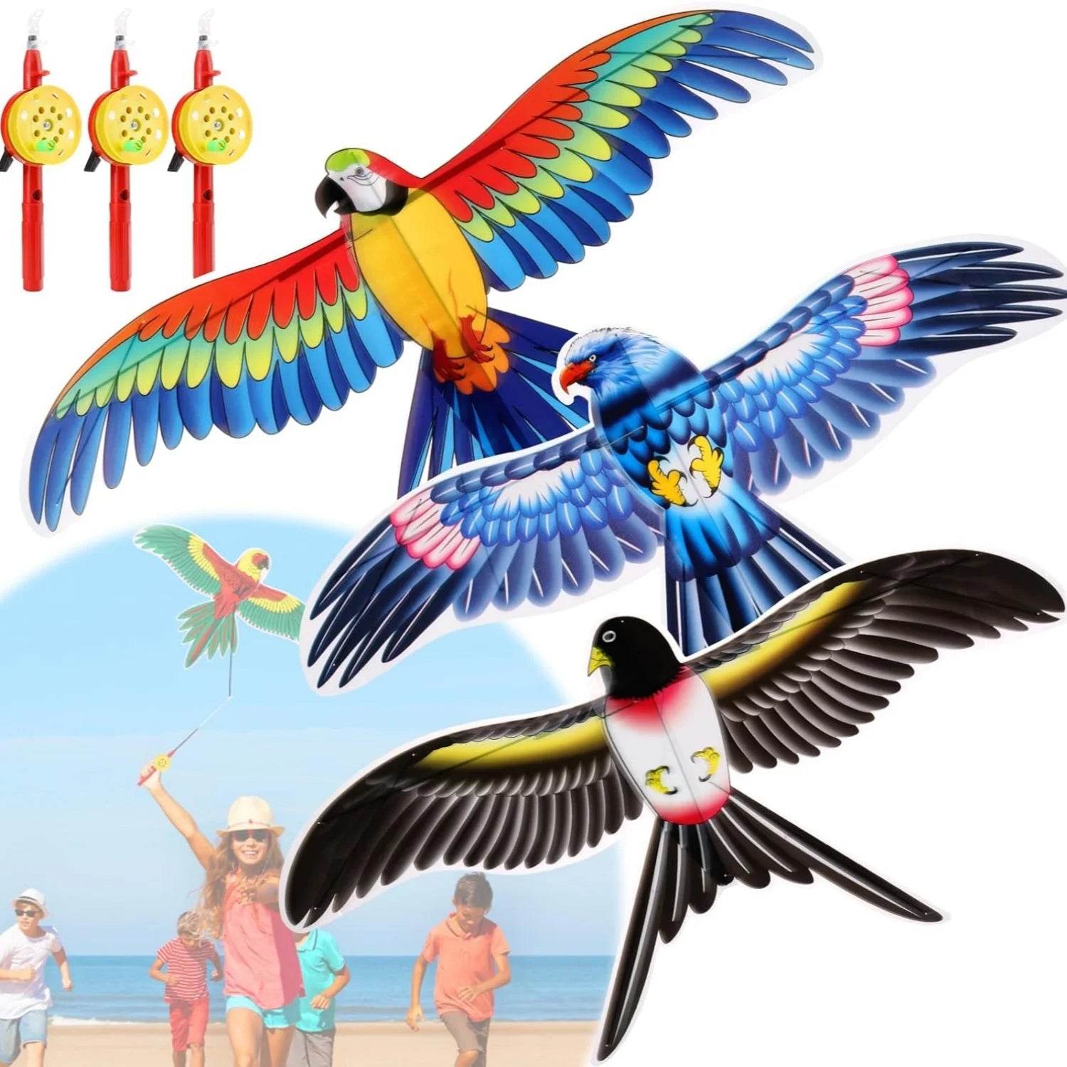 1Set Children Kite Toy Cartoon Butterfly Swallows Eagle Kite - ToylandEU
