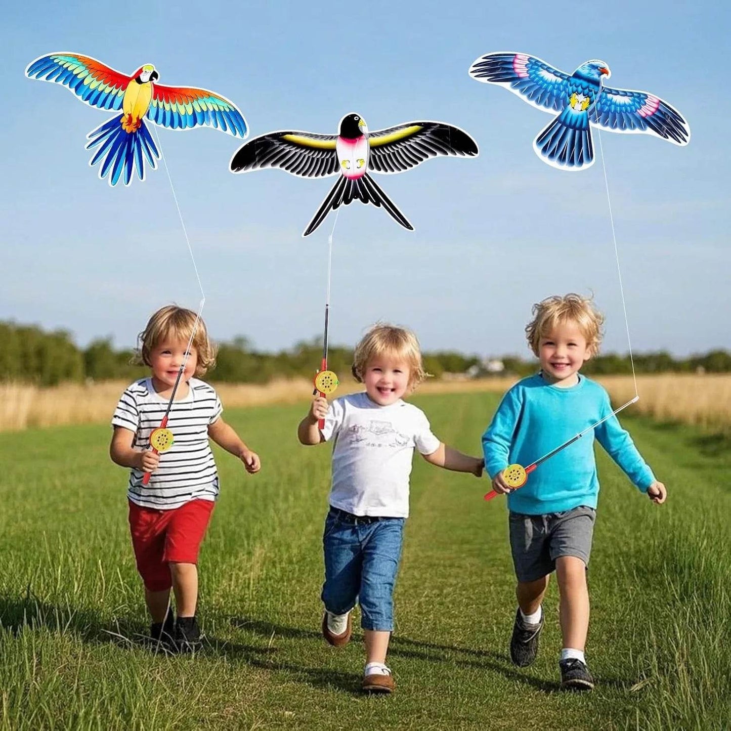 1Set Children Kite Toy Cartoon Butterfly Swallows Eagle Kite - ToylandEU