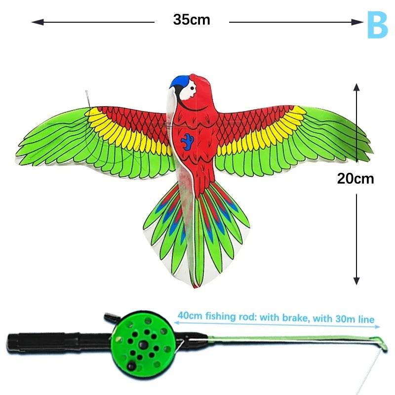 1Set Children Kite Toy Cartoon Butterfly Swallows Eagle Kite - ToylandEU