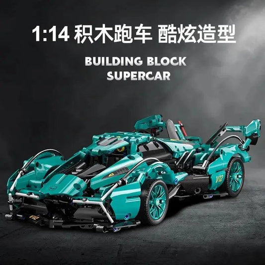 1To14 Scale Sports Car Building Block Set Deluxe -  ToylandEU™