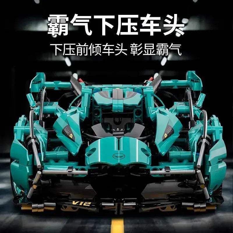 1To14 Scale Sports Car Building Block Set For Display - ToylandEU