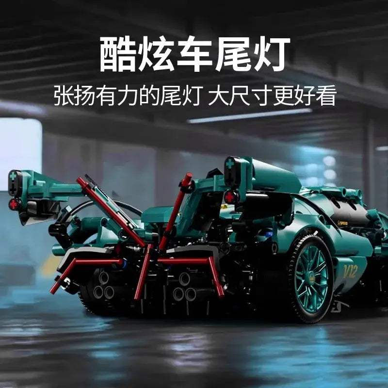 1To14 Scale Sports Car Building Block Set For Display - ToylandEU