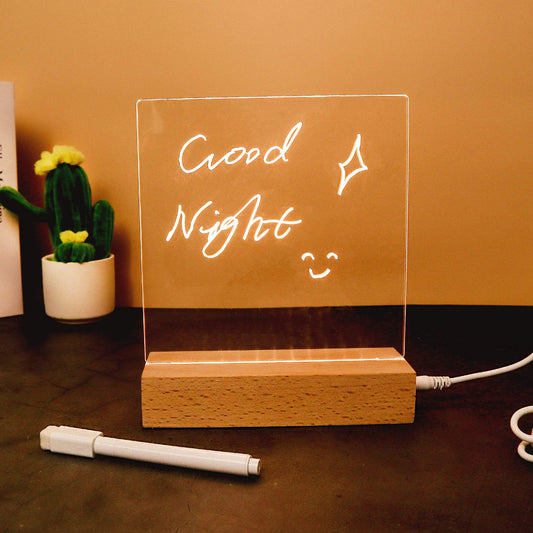 Led Writing Board | Reusable Message Pad | Personalized Engraving | Rectangular