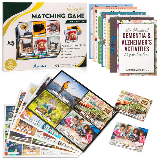 Picture Matching Game Board For Seniors | Dementia Support | Cognitive Activity | Assistex