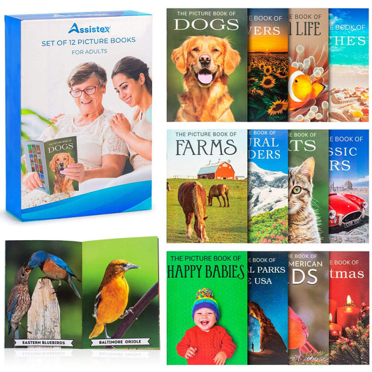 Memory Picture Book | Alzheimer Care Guide | Conversation Prompts | Senior Kit
