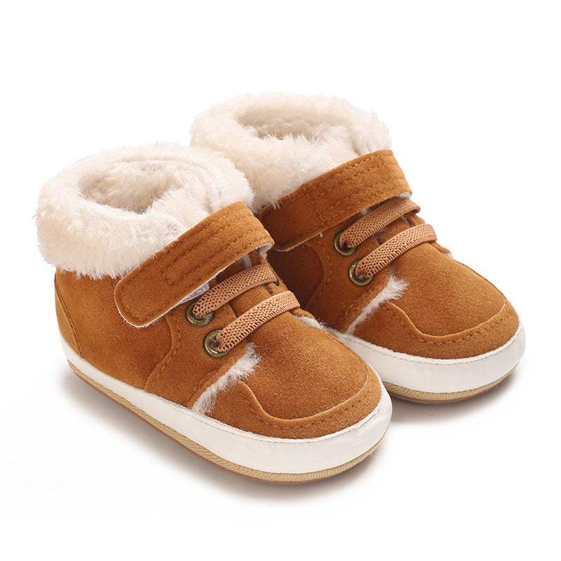Kids' Plush Warm Rubber-Sole Shoes | Non-Slip
