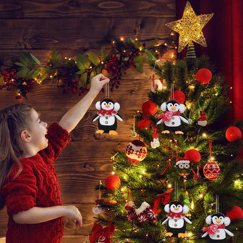 Christmas Penguin Doll Decoration | Headphones