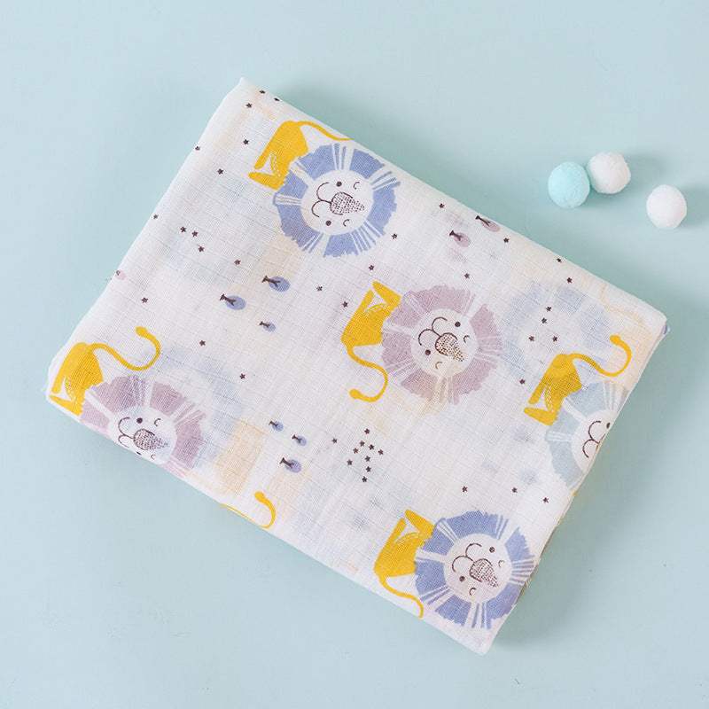 Cotton Double-Layer Cartoon Baby Blanket | Cotton | Baby Blanket