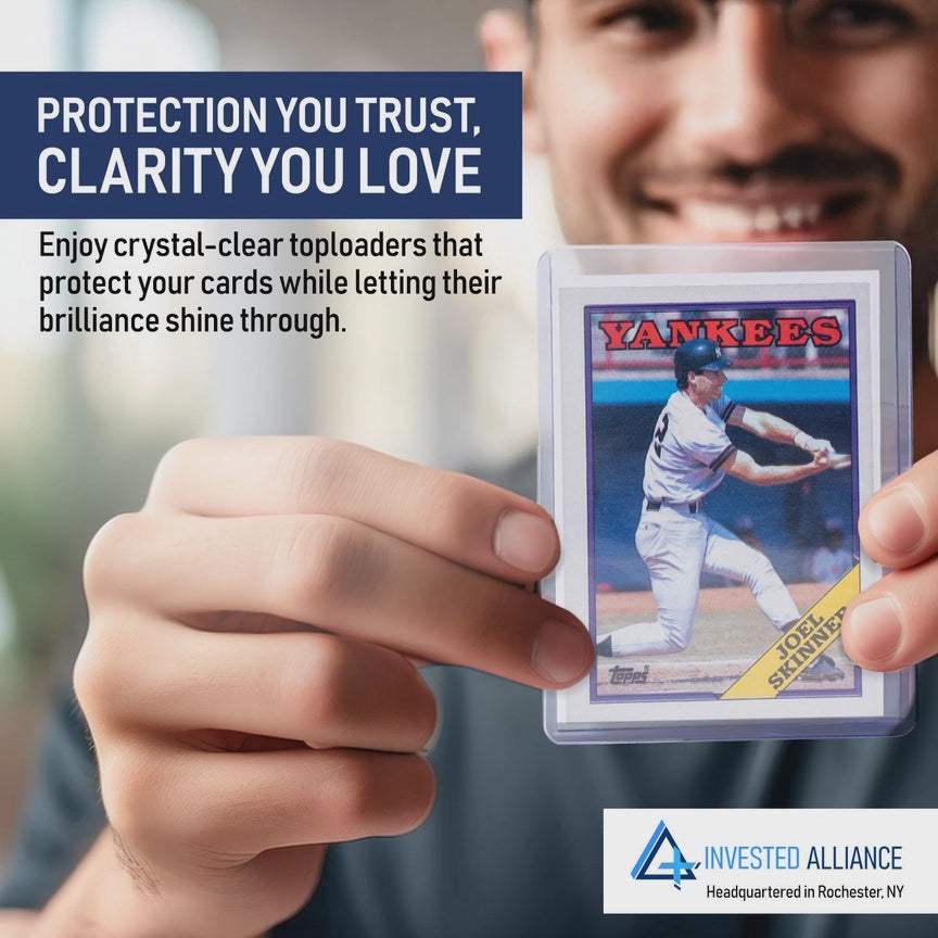 20pt Premium Top Loaders | 100 Pack | Clear And Rigid | Card Protection