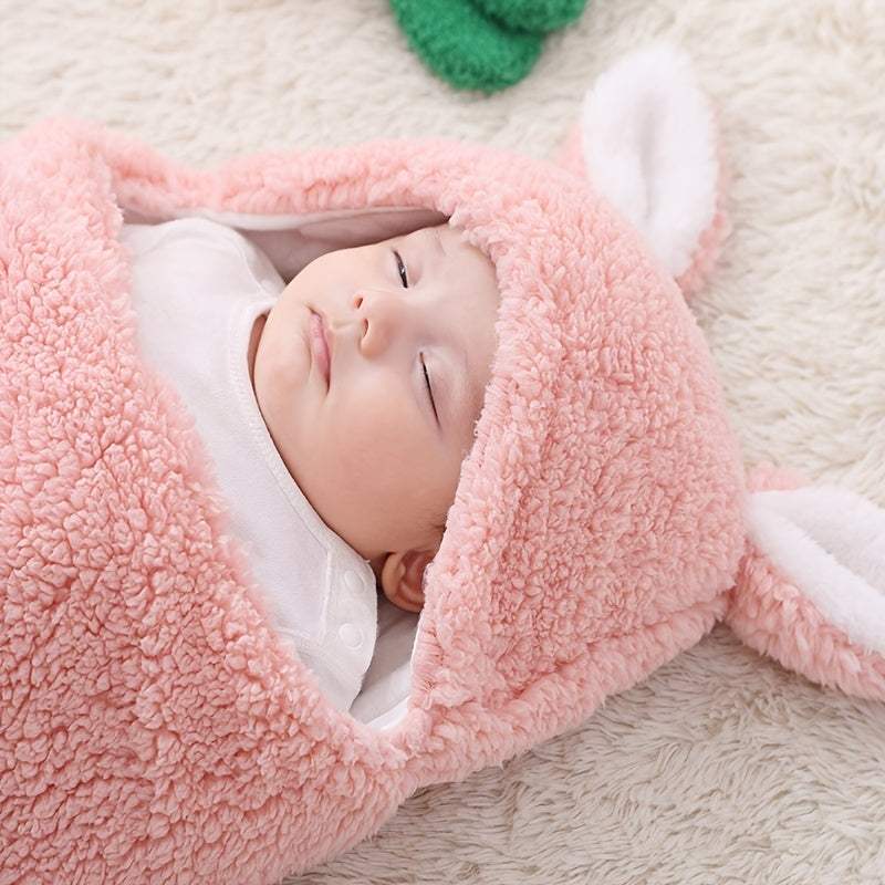 Super Soft Baby Sleeping Bag | Fluffy Fleece Swaddle Blanket | Unisex