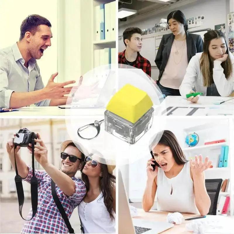  1pcs Decompression Keychain Mechanical Keyboard Button Keyring Fingertip Key Cap Pendant Antistress Toy New For Adults -  ToylandEU™