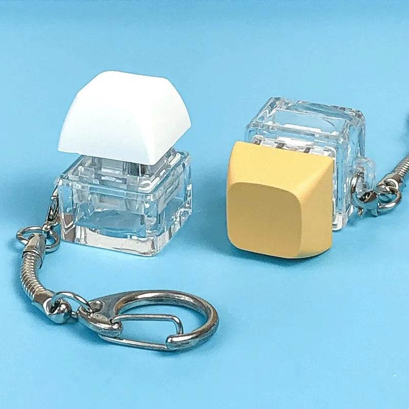 1pcs Decompression Keychain Mechanical Keyboard Button Keyring Fingertip Key Cap Pendant Antistress Toy New For Adults - ToylandEU