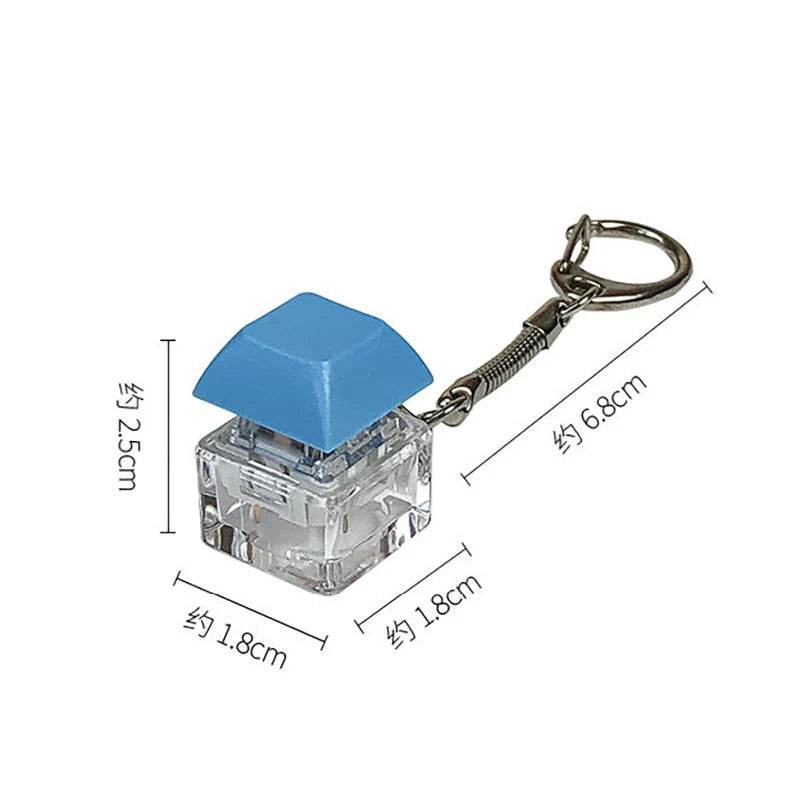 1pcs Decompression Keychain Mechanical Keyboard Button Keyring Fingertip Key Cap Pendant Antistress Toy New For Adults - ToylandEU