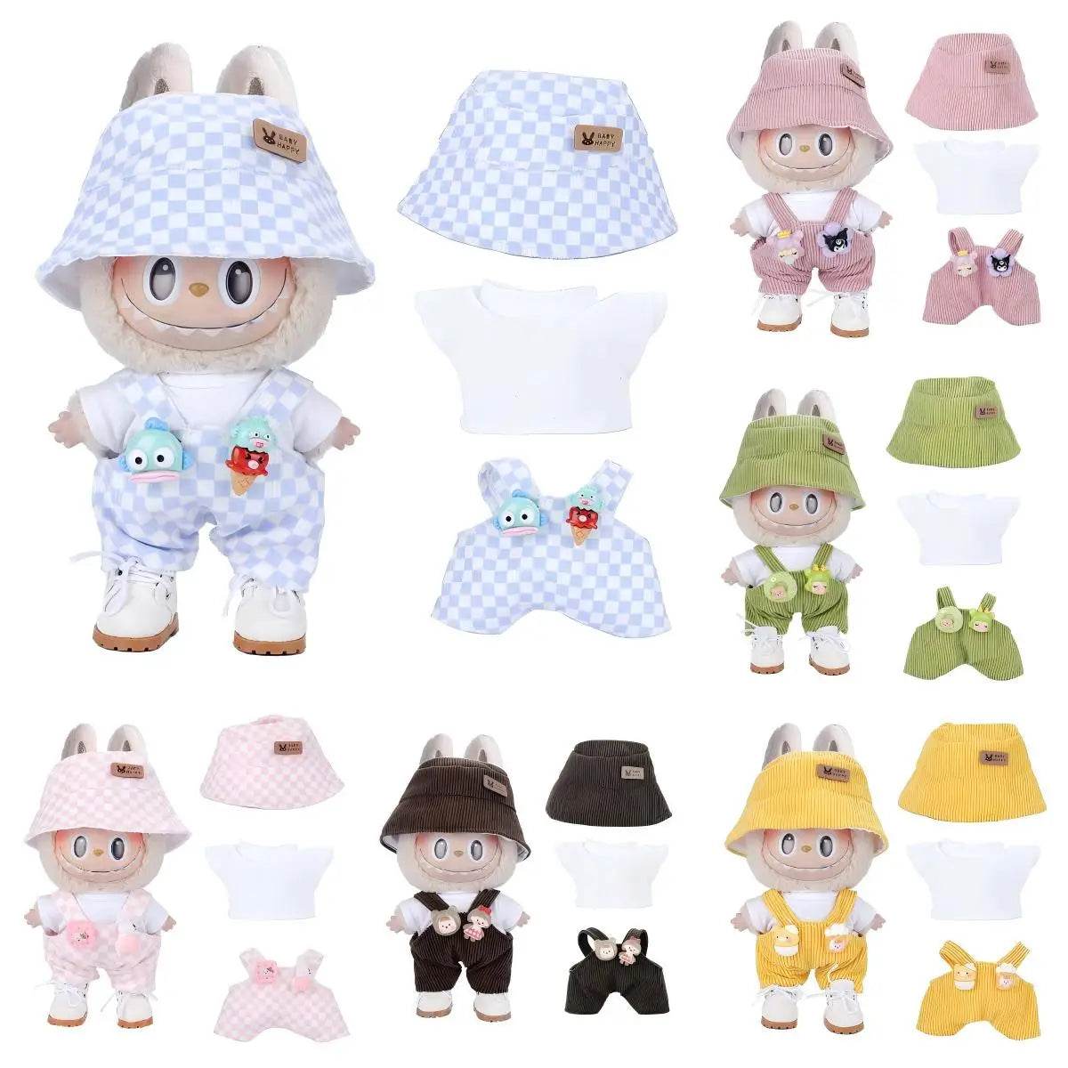 1st & 2nd Gen Labubu Doll Clothes Fashion Set - Stylish Apparel - ToylandEU