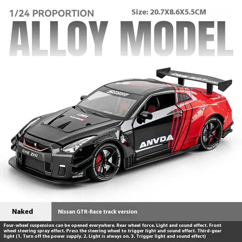  1to24 Diecast Car GTR R35 Skyline High Detail Metal -  ToylandEU™