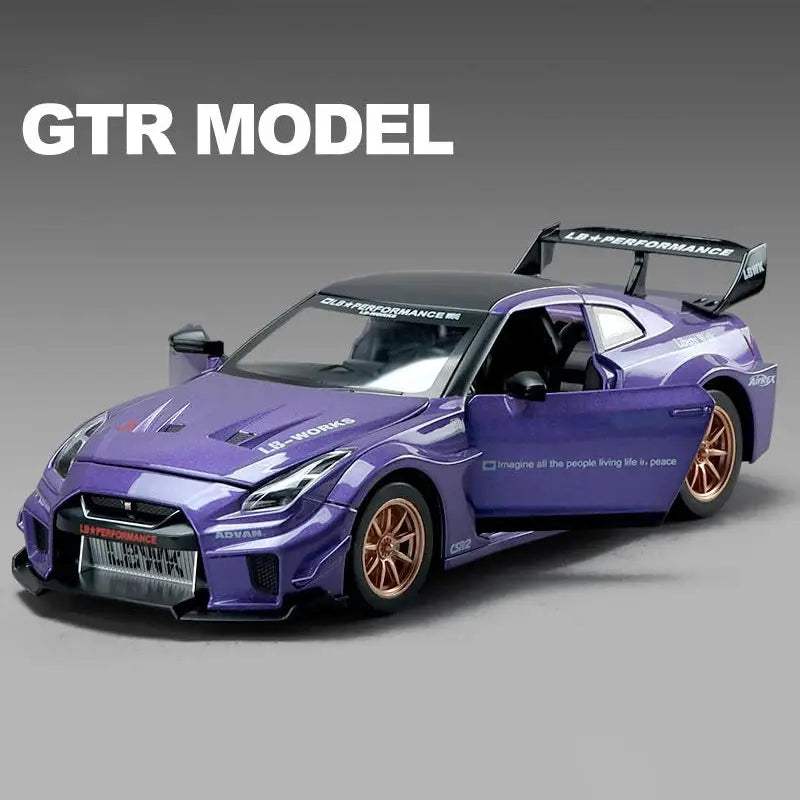  1to24 Diecast Car GTR R35 Skyline High Detail Metal -  ToylandEU™