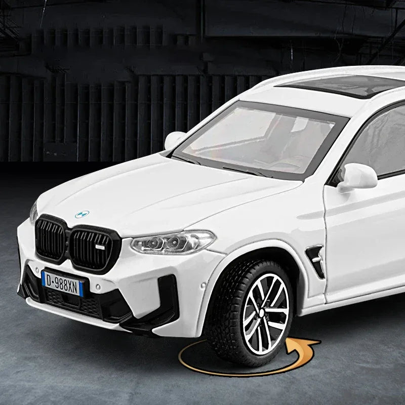 1to32 Diecast Metal BMW X3M SUV Sound and Light Pull-Back Model Car - ToylandEU
