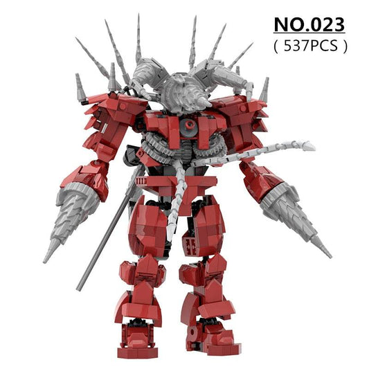 2.0 Red Titan Drill Man MOC Skibidi Toilet Building Blocks Set With Chain Creative DIY Bricks Toys For Boys Christmas Gifts - ToylandEU