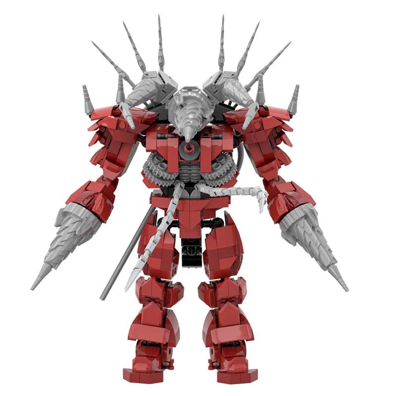 2.0 Red Titan Drill Man MOC Skibidi Toilet Building Blocks Set With Chain Creative DIY Bricks Toys For Boys Christmas Gifts - ToylandEU