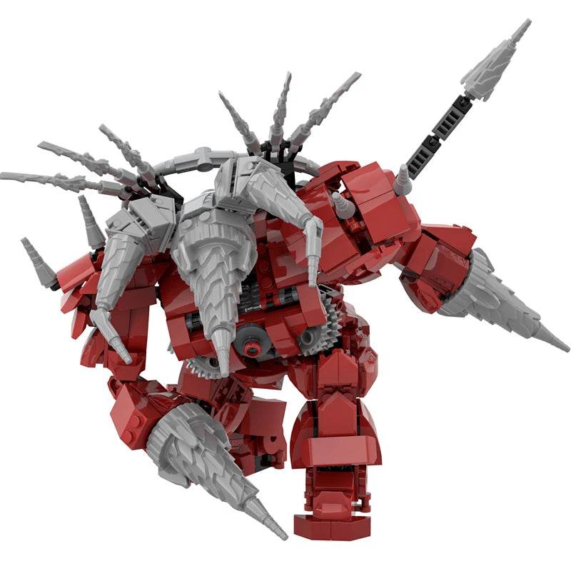 2.0 Red Titan Drill Man MOC Skibidi Toilet Building Blocks Set With Chain Creative DIY Bricks Toys For Boys Christmas Gifts - ToylandEU