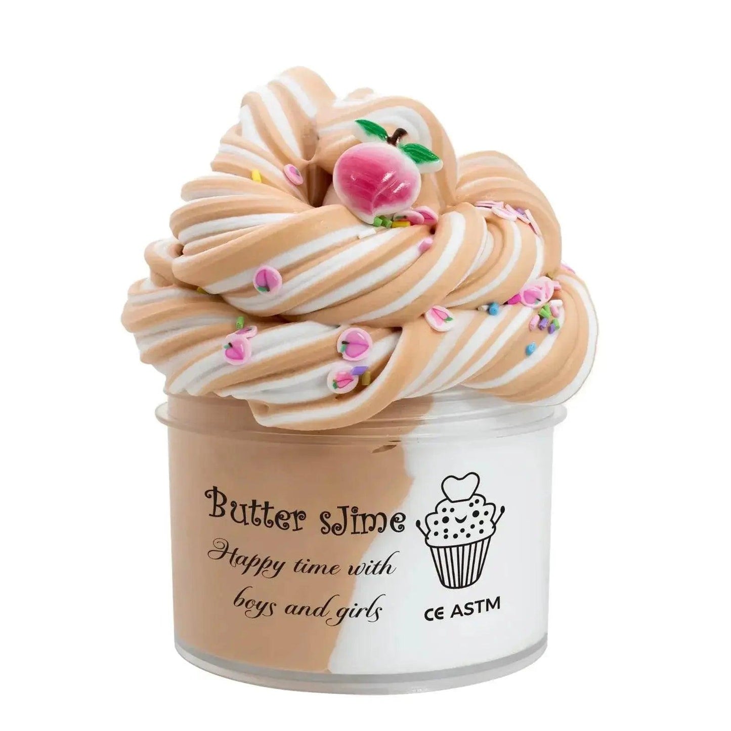  2.37oz Fluffy Two-Tone Butter Slime Super Soft Clay Toys -  ToylandEU™