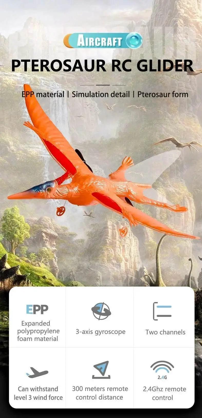  2.4G 4CH RC Air Flying Dinosaur Pterosaur Drone Toy -  ToylandEU™