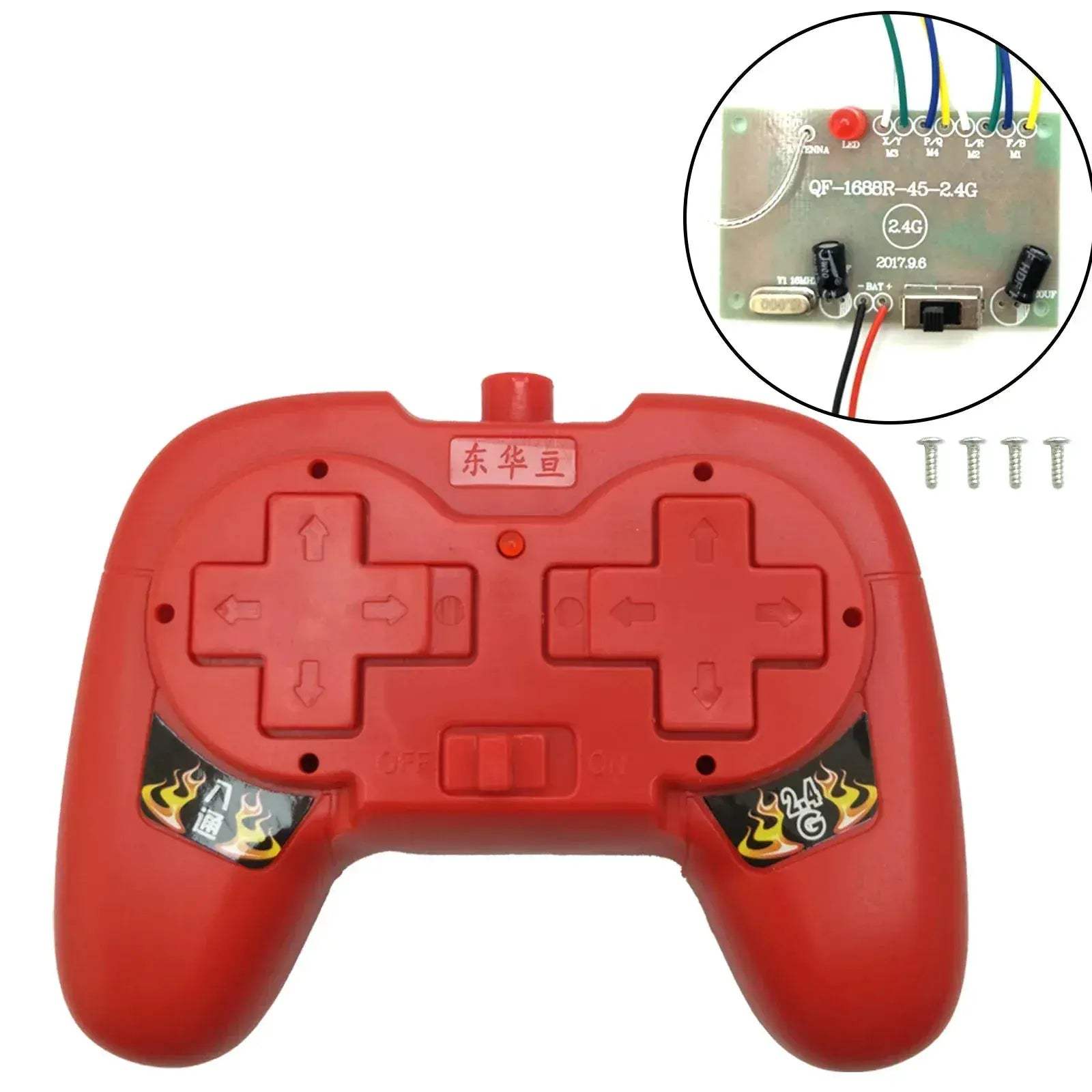 2.4G 8CH RC Transmitter With Reliable Receiver For DIY Vehicles - ToylandEU
