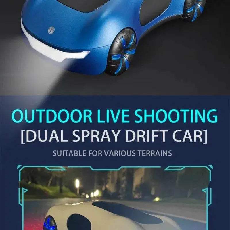 2.4G RC Car Gesture Sensor Light Spray 360 Rotation Stunt Drift - ToylandEU