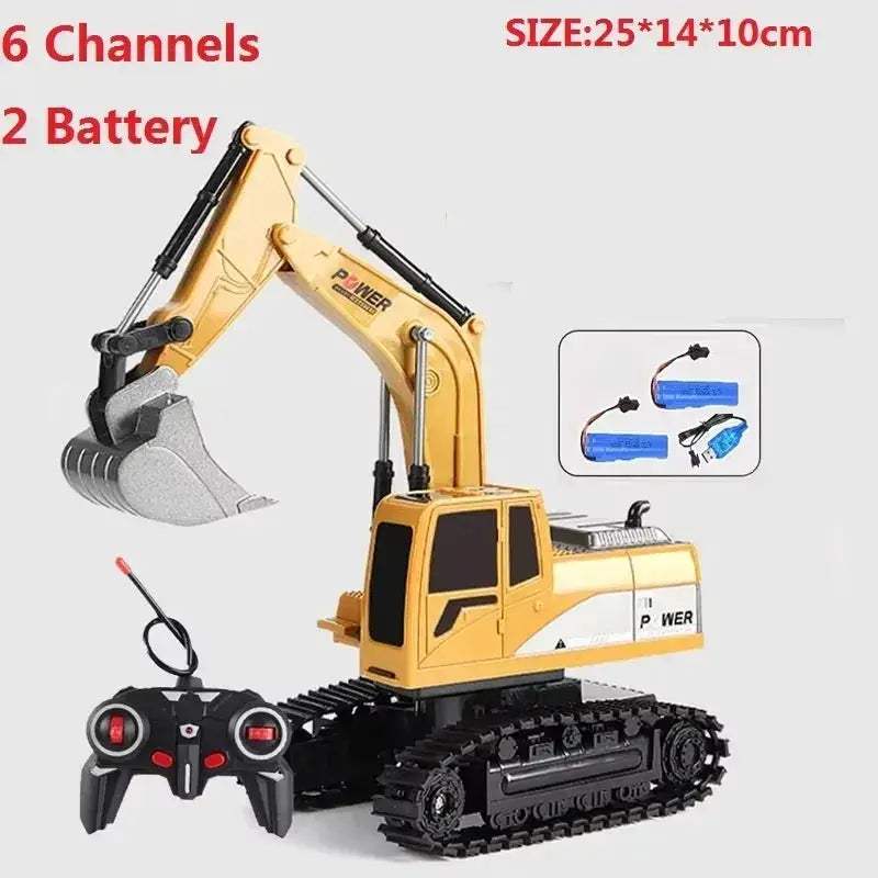 2.4G RC Excavator With Realistic Action And Remote Control - ToylandEU