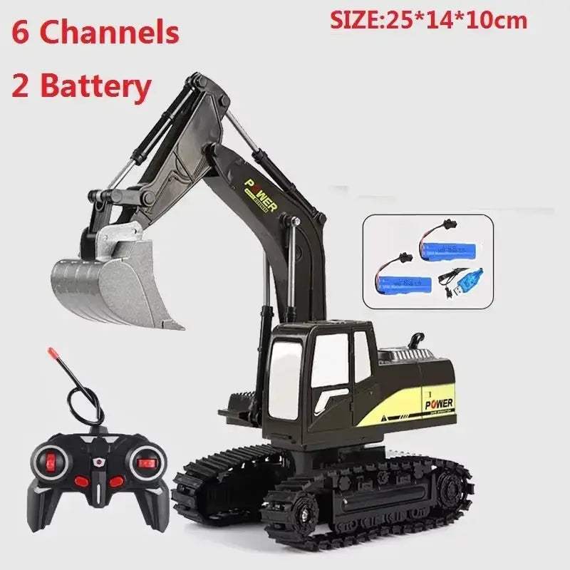 2.4G RC Excavator With Realistic Action And Remote Control - ToylandEU