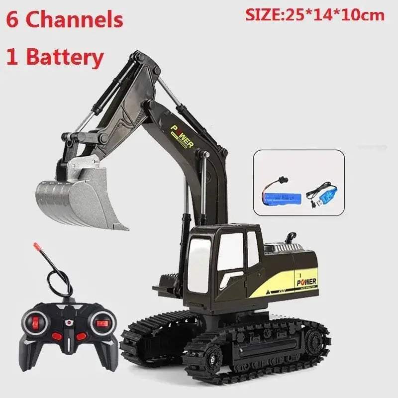 2.4G RC Excavator With Realistic Action And Remote Control - ToylandEU