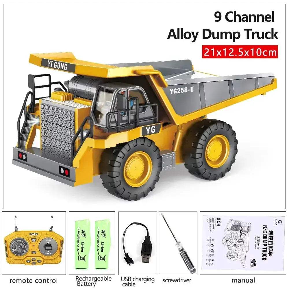 2.4G RC Excavator With Realistic Action And Remote Control - ToylandEU