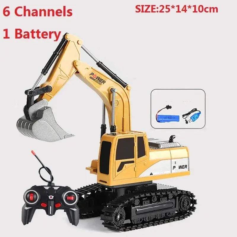 2.4G RC Excavator With Realistic Action And Remote Control - ToylandEU