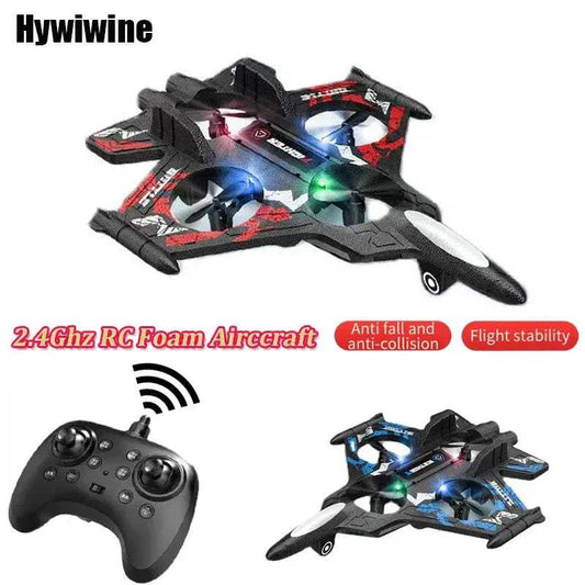 2.4G RC Foam Plane LED Durable Fighter Jet For Kids - ToylandEU