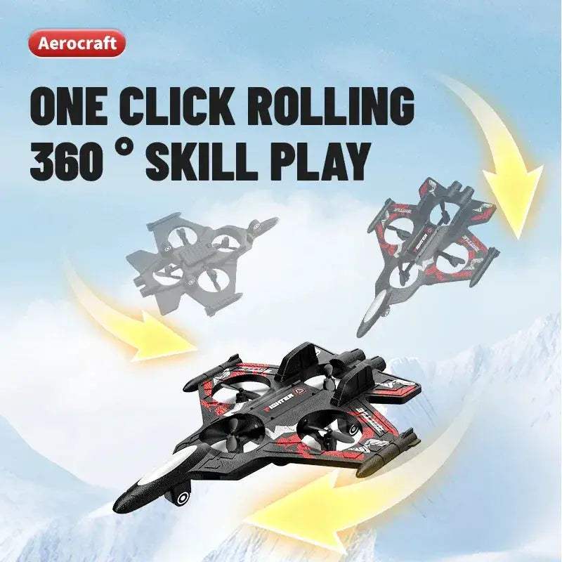 2.4G RC Foam Plane LED Durable Fighter Jet For Kids - ToylandEU