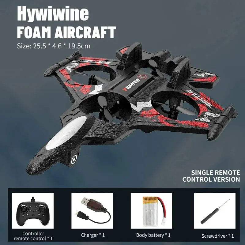 2.4G RC Foam Plane LED Durable Fighter Jet For Kids - ToylandEU